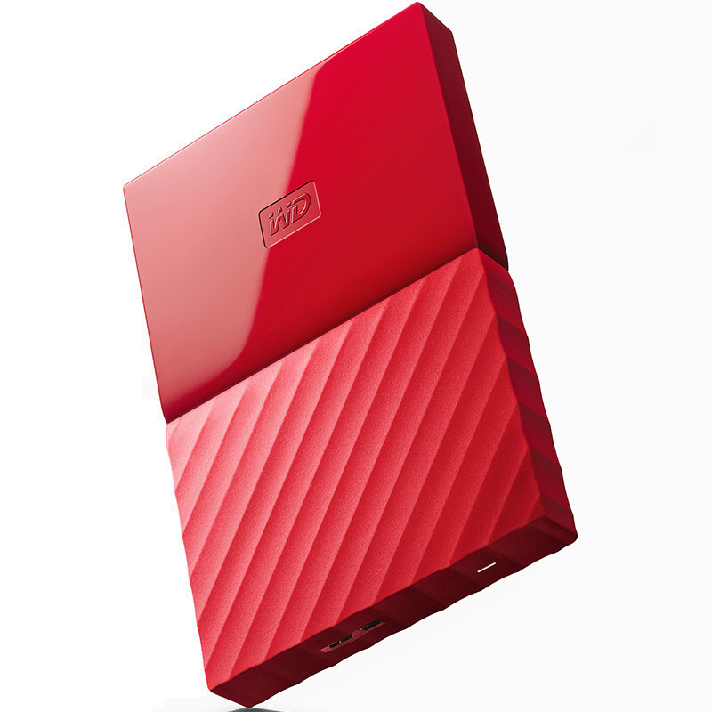  西部数据（WD）My Passport 1TB 2.5英寸 中国红 移动硬盘WDBYNN
