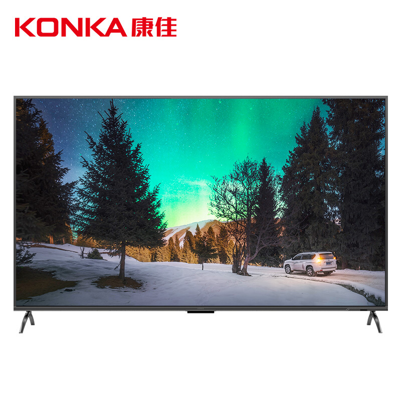 康佳（KONKA）86英寸 T86A AI智能语音 4K超高清HDR网络液晶平板电视 商用电视 锖色